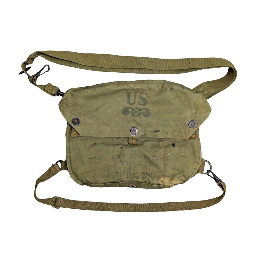 WWII US Army Lightweight Service Gas Mask Bag
